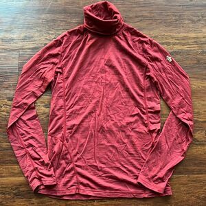 Moncler Grenoble Womens Red Feminine Athletic Ski Wool Base Layer Size Small